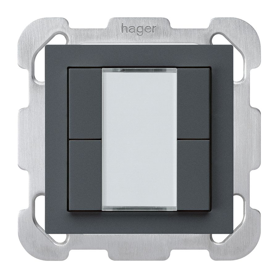 Tasto INC kallysto B KNX 4× s/e-link antracite