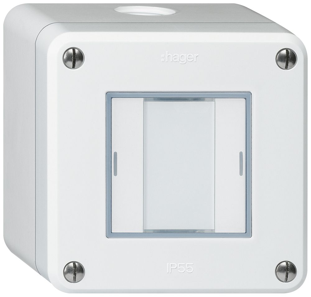 AP-Taster robusto Q KNX 2× RGB LED s/e-link weiss