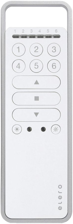 Télécommande RF elero ProLine VarioCom, 6-canal, à piles, blanc