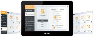 Sonnenschutzzentrale Somfy TouchBuco ANIMEO IB+ new, 8-Zonen mit 7" Display
