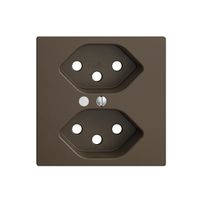 Kit frontal EDIZIOdue coffee 60×60mm 2×T13, lentille,