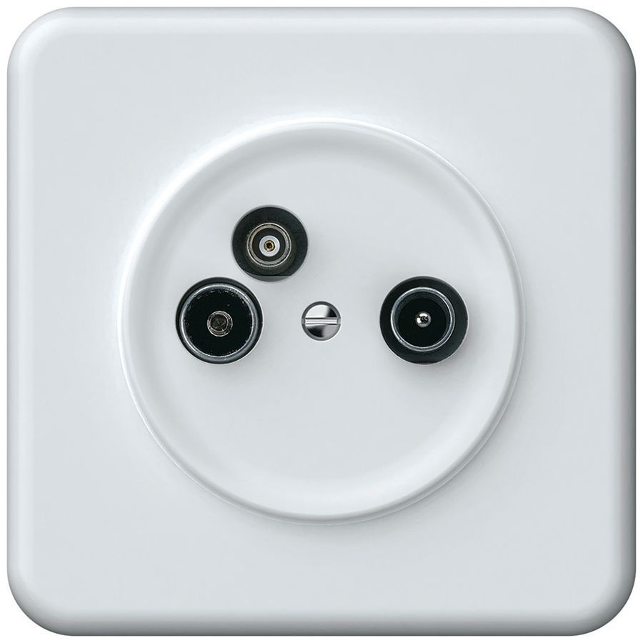 Prise antenne ENC TV-R-données origin prise de passage 19dB 4dB blanc