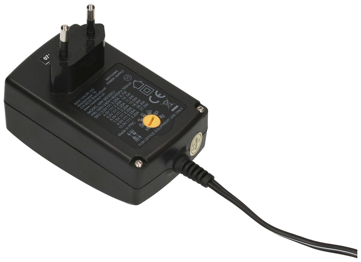 Steckernetzteil MH max.2250mA 100…240VAC/3…12VDC