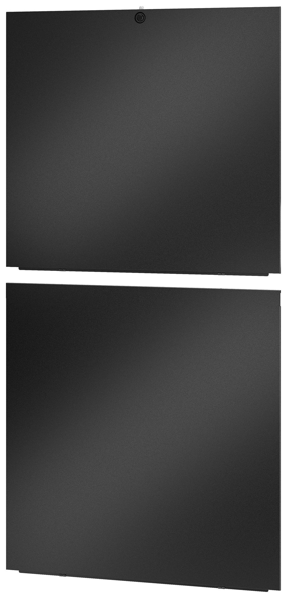 Seitenwand Easy Rack 42HE Tiefe 1000mm geteilt schwarz 2 Stück