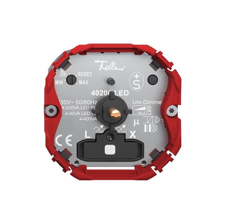 Dimmer Feller SNAPFIX® Univ.bel.ws 4…400W/4…400VA/4…200W/VA