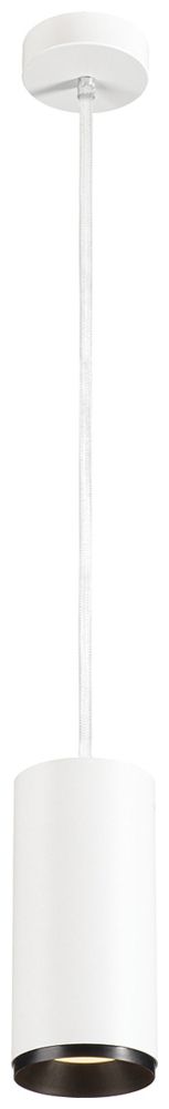 LED-Pendelleuchte SLV NUMINOS L DALI 28W 2340lm 3000K 36° Ø100×213mm weiss