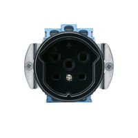 Steckdose HA basico Typ 15 mit Steckklemmen schwarz