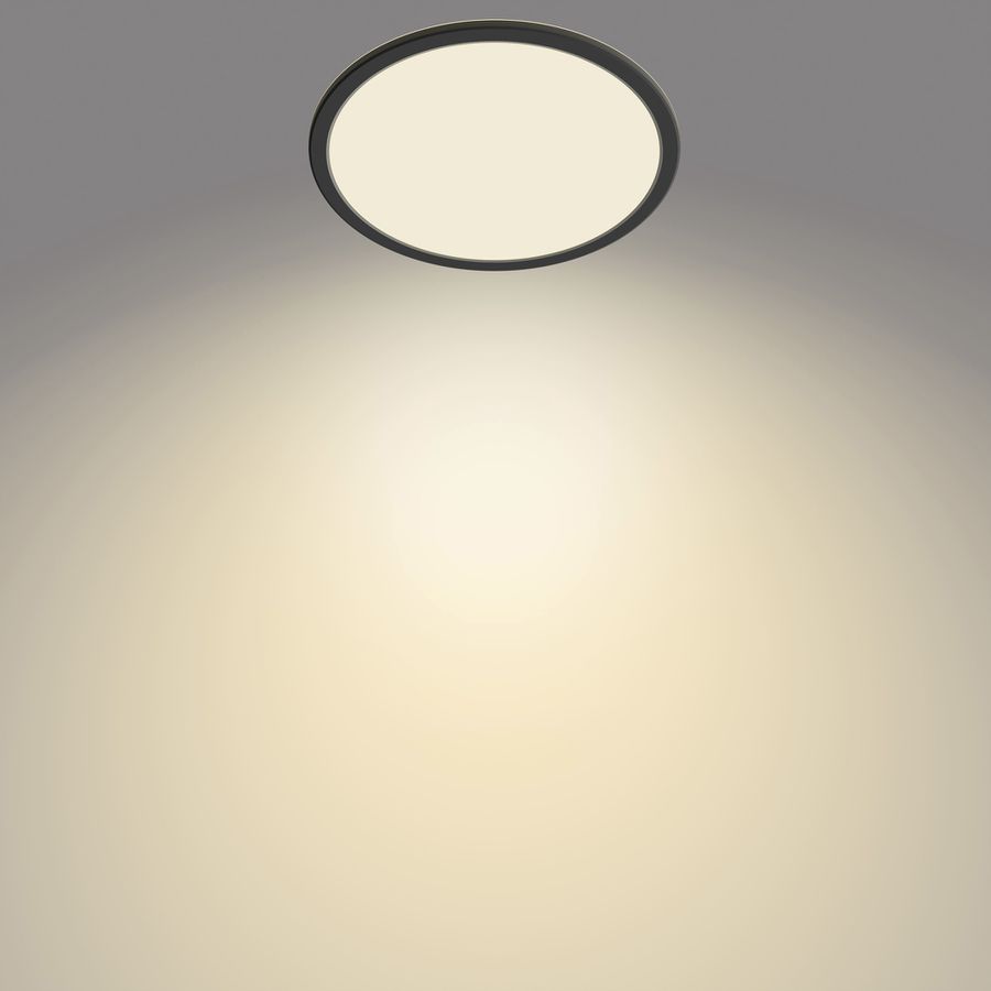LED-Deckenleuchte Philips SceneSwitch 15W 1300lm 2700K IP44 DIM Ø250mm schwarz