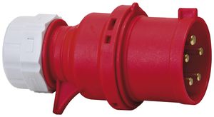 Fiche inverseur de phase Brennenstuhl CEE 32A 3L+N+PE 400V 6h ro Ø75×185mm IP44