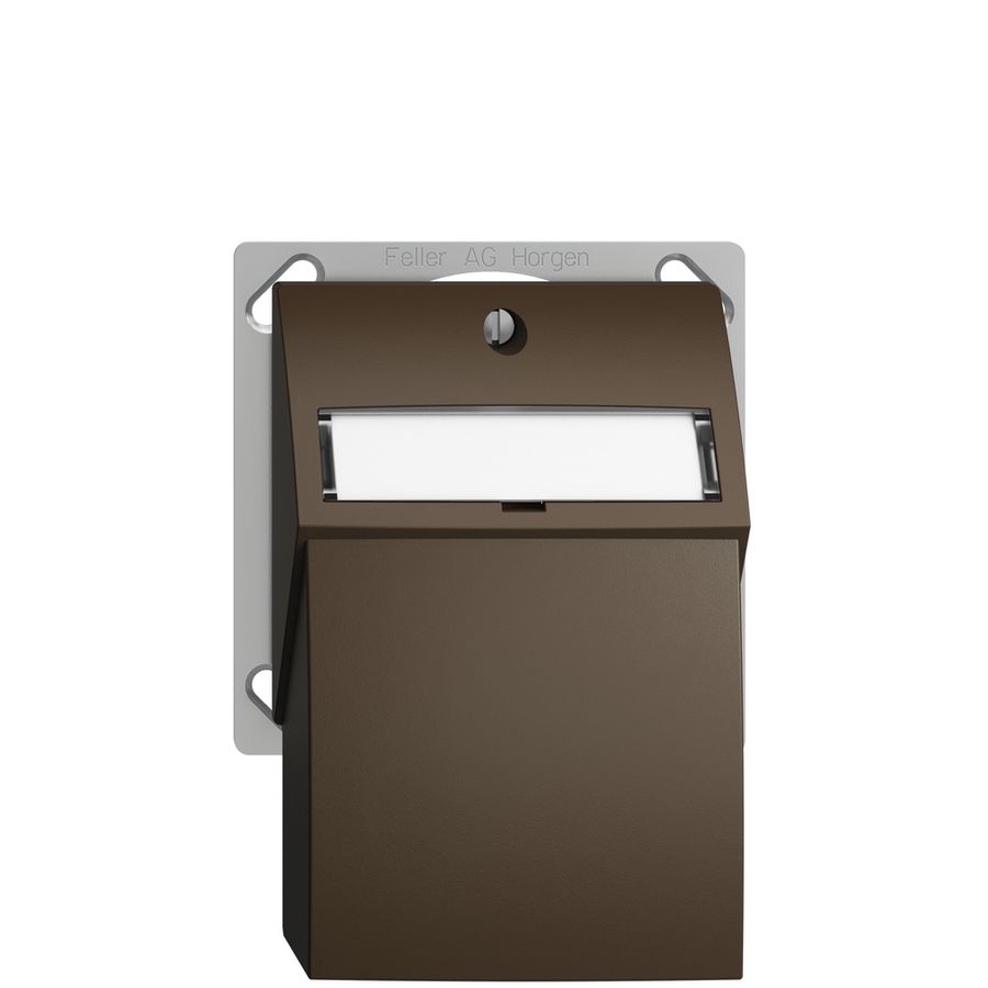 Kit d.montage INC Edue FM.TE, avec capot d.sortie droite, p.2×Keystone, coffee