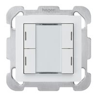 Tasto INC kallysto B KNX 4× LED RGB s/e-link bianco