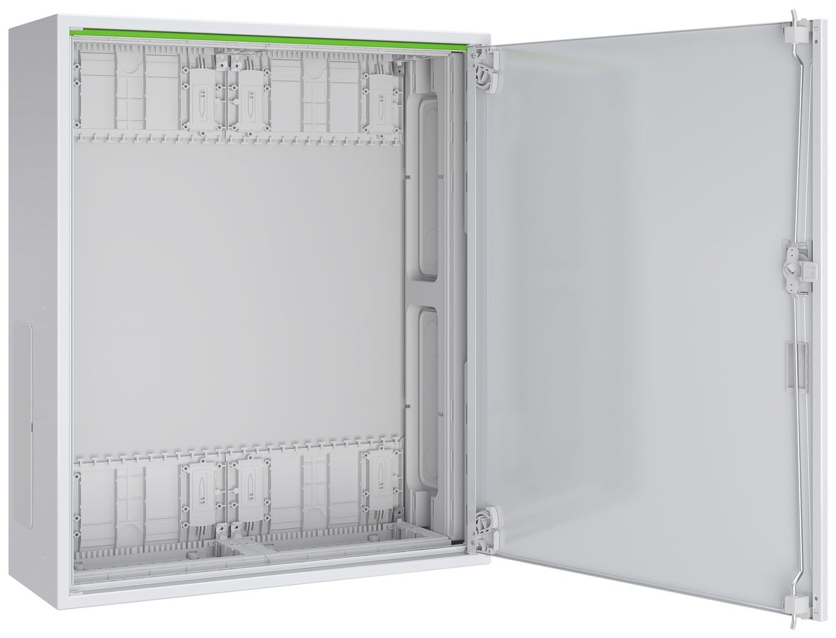 Coffret mural PrismaSeT XL IP44 a.porte 550×650×210mm 2 champs 4 rangées