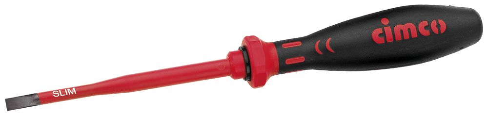 Tournevis plat CIMCO SLIM, 3.5×0.6×100mm, VDE, 10 000V