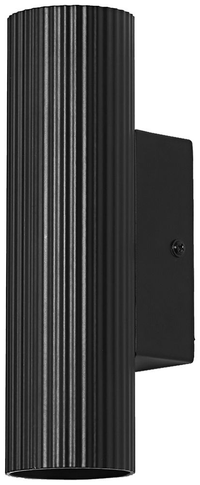 Applique LEDVANCE Decor Drums GU10 2×5W direct/indirect Ø55×200×85mm noir