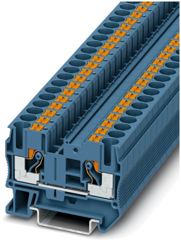Borne 0.5…10mm² bleu connexion Push-in PT 6 BU