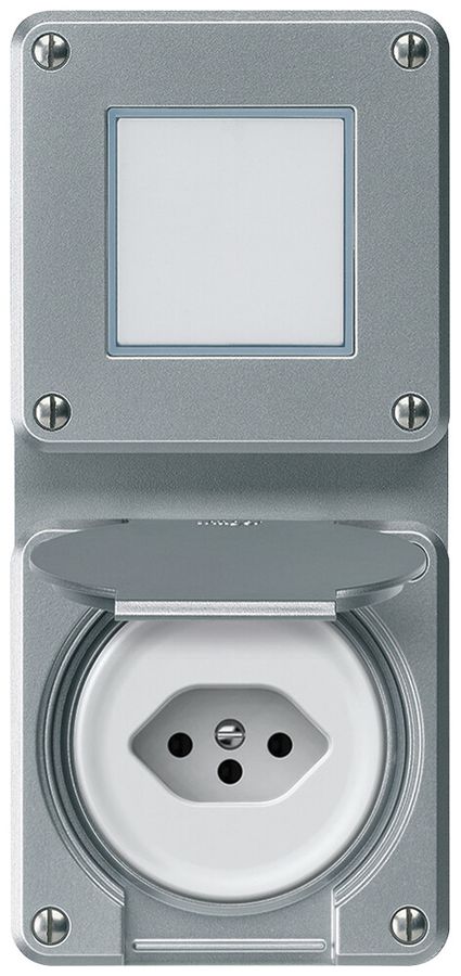 Combinazione INC robusto deviatore presa 1×T13 86×146mm alluminio