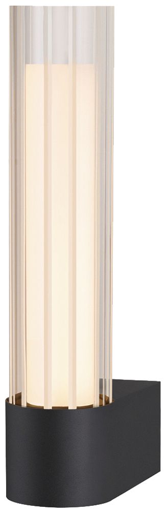 Applique LED SLV LYGANT single 8W 560lm 3000K IP44 326×75mm nero