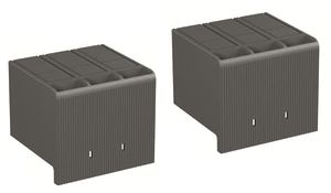 Cache-bornes ABB HTC XT3 3P, pour SACE Tmax XT3, 3 pôles, 2 pièces