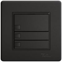 Pulsante universale INC EDIZIO.liv UNI SNAPFIX® s.LED 3× com.1T ne