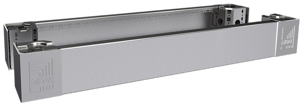 Cache-socle Rittal VX 8620.051 800×100×24mm face/revers acier affiné 2pcs