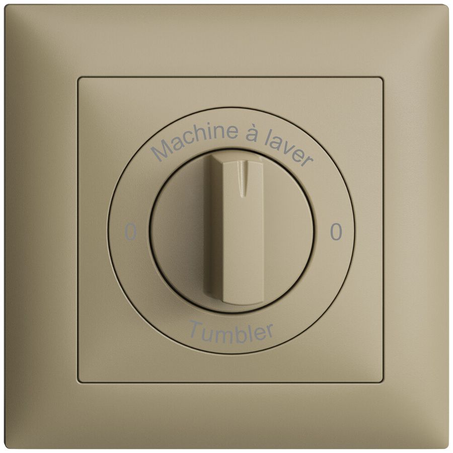 Kit front. Machine à laver-0-Tumbler EDIZIOdue 88×88mm sand