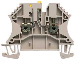 Borne de test sectionnable WM WTR 2.5 connexion à vis pivotant TS35 beige