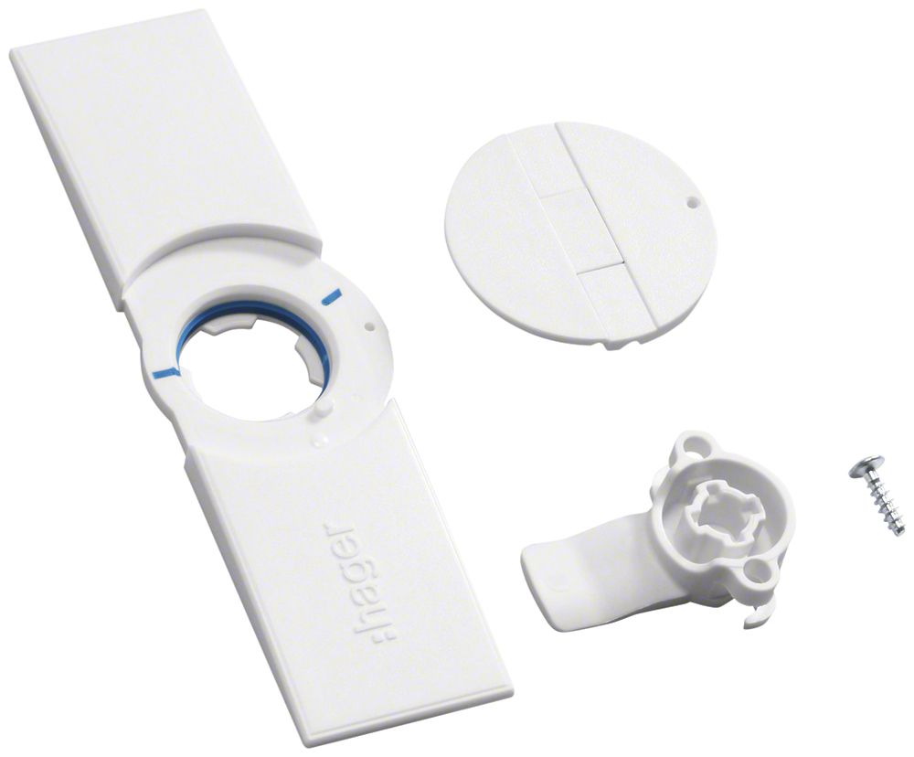 Türriegel Hager univers mit Klappgriff flach für Schränke IP44