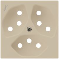 Frontplatte kallysto 3×T13/1 60×60 beige für Steckdose 3×T13/1