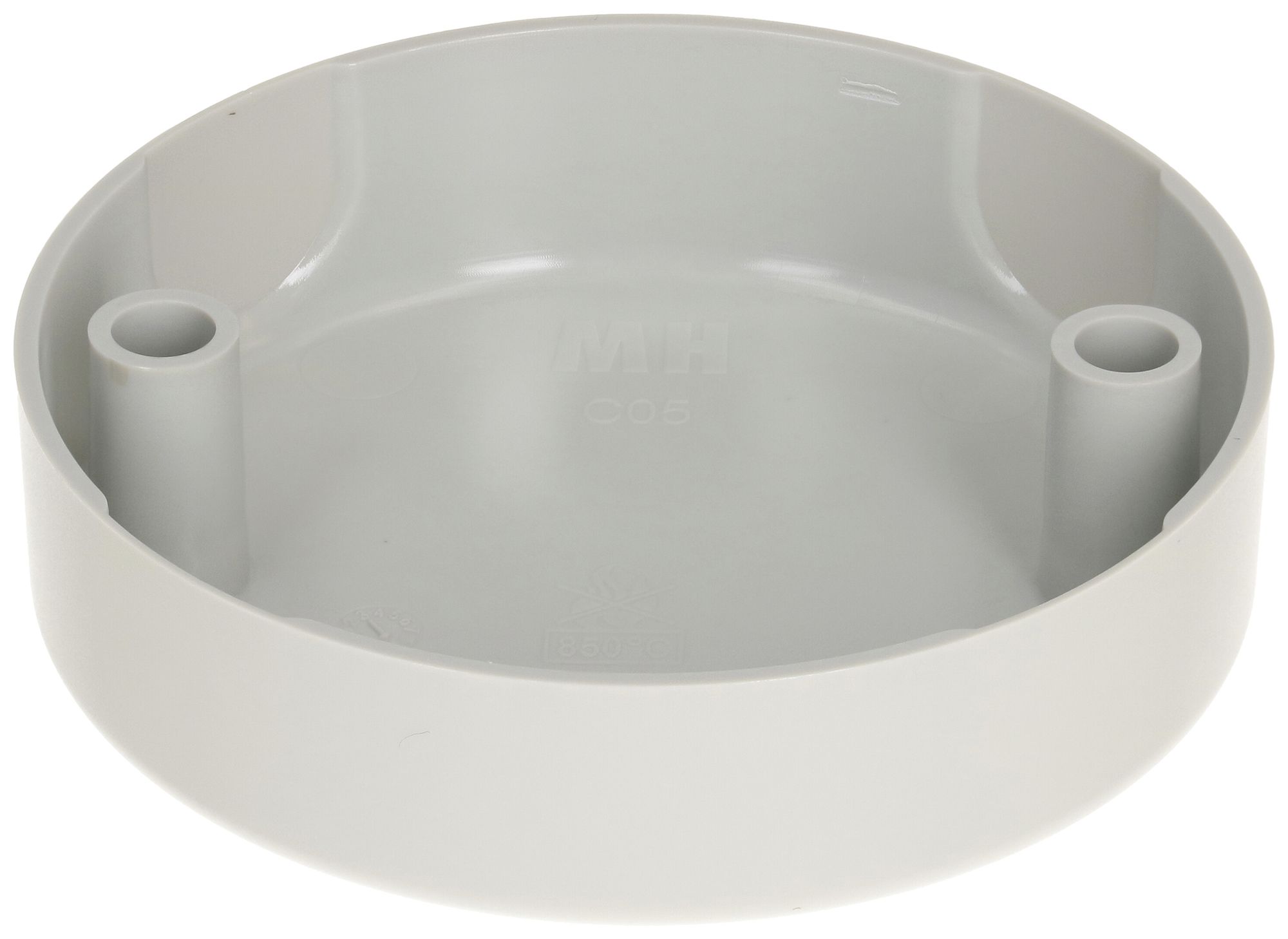 Deckenrosette MH 2×Befestigungslöcher Ø83×21mm lichtgrau