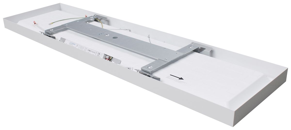 LED-Decken-/Wandleuchte DOTLUX PANELbig-ugr 37W 6110lm IP40 1225×48mm weiss