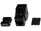 Anschlussmodul H-LINE I RJ45 Kat.6A/u ISO/IEC Keystone, schwarz