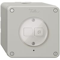 AP-Nebenstelle 1K/2T zu Druckschalter Szene NEVO Wiser lichtgrau