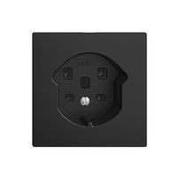 UP-Steckdose EDIZIOdue T25 16A schwarz, Schraubklemmen