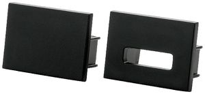 Cappa terminale SG StripLine 16×22×12mm materiale sintetico nero 2 pz