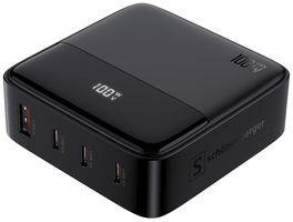 USB-Ladesteckdose Tischgerät 1×USB-A 3×USB-C 75×30×75mm