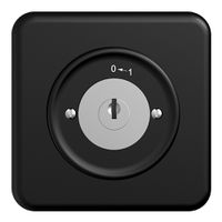 UP-Schwenktaster 0<-1/1P STANDARDdue schwarz mit Sicherheitsschloss