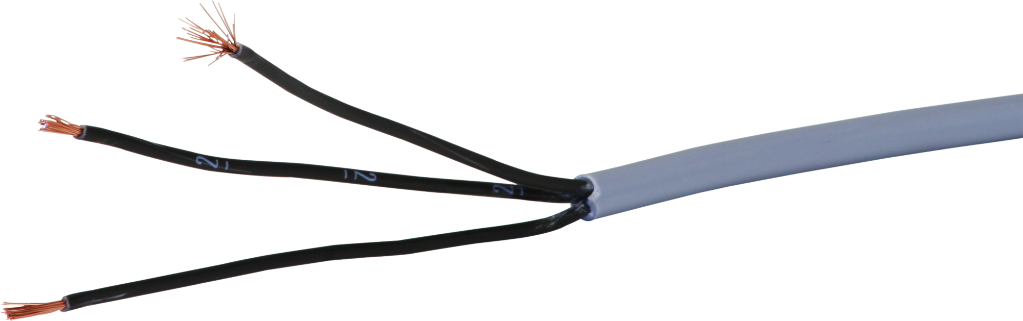 Câble de commande LiYY 3×1mm² numéroté gris