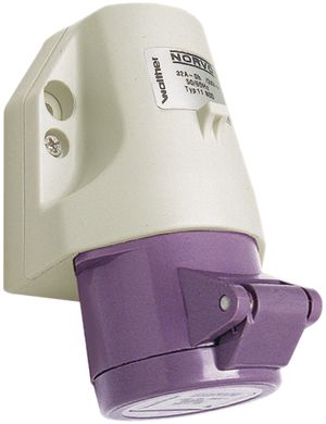 Prise murale AP NORVO 2L 16A 24V violet