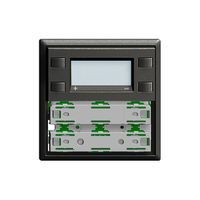 RTH-Frontplatte KNX 1…4×EDIZIOdue schwarz, mit LED RGB