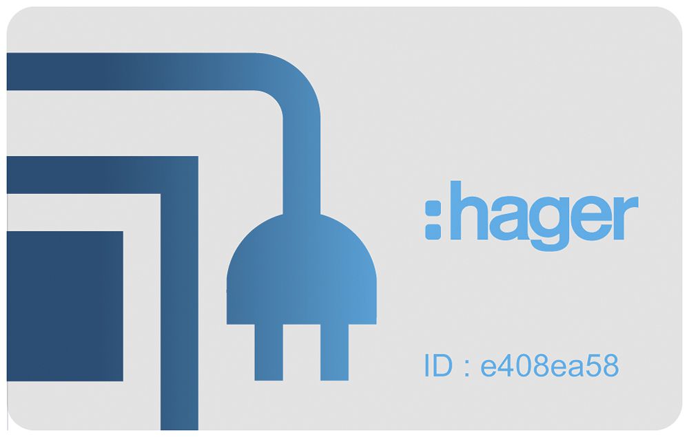 Scheda Hager per Stazione di carica witty con RFID, set da 3 pezzi