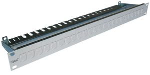 Panel ITplus 1HE 24×RJ45/U weiss