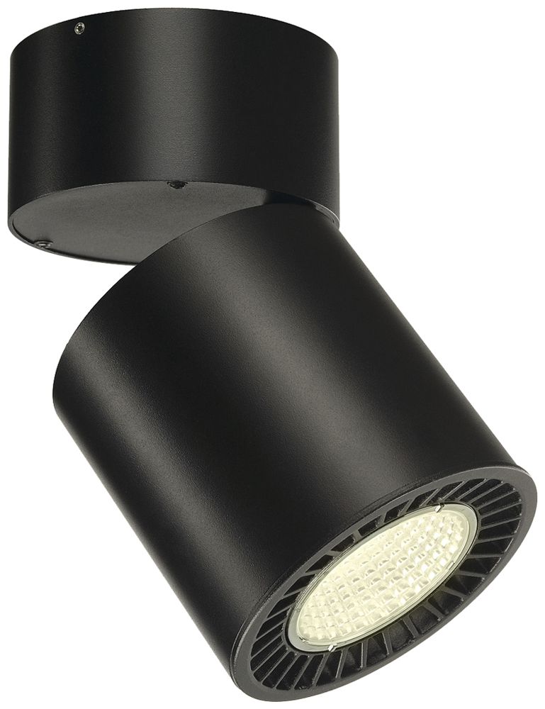 LED-Deckenleuchte SLV SUPROS MOVE 31W 2700lm 4000K 60° Ø127×205mm schwarz