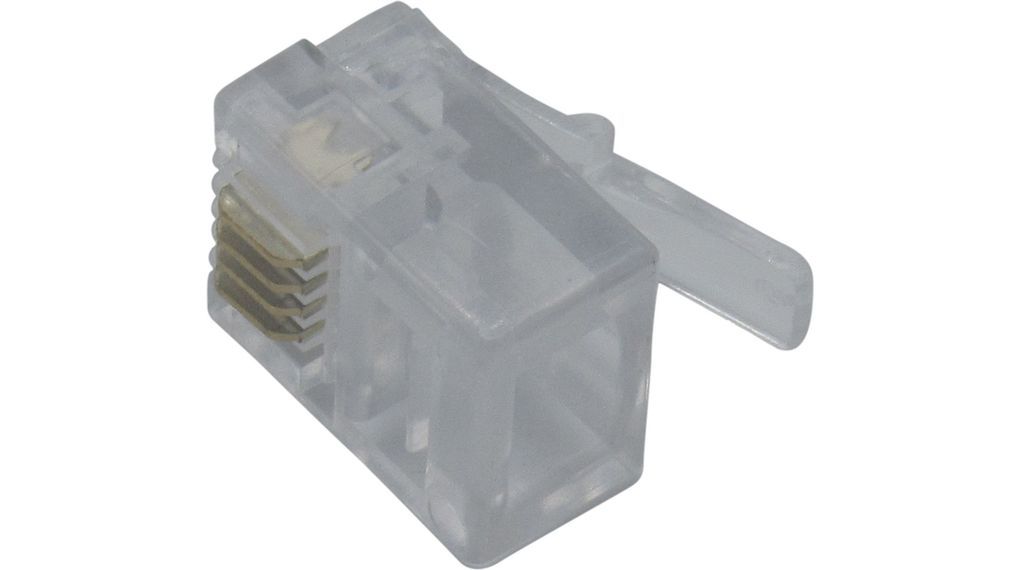 Modular Stecker AMP RJ11 MP-66U-R-1