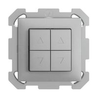 UP-Storentaster EDIZIOdue FM silver 2-Kanäle