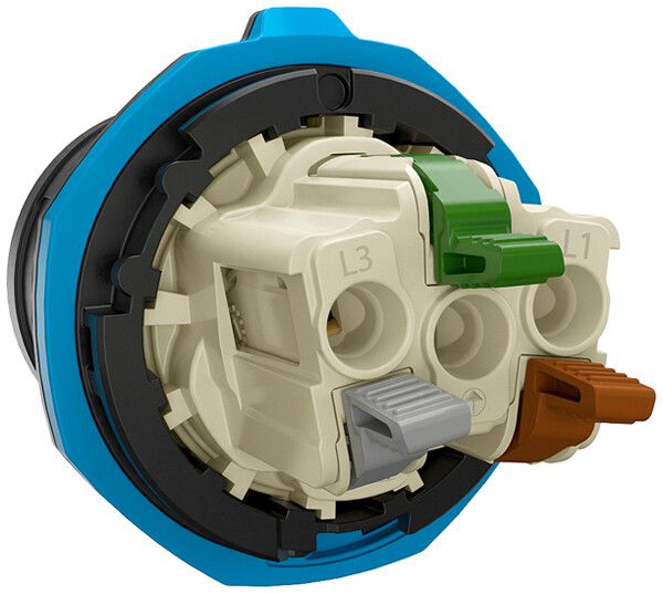 Spina CEE NEO 3P 16A 200…250V 6h rosso IP54 morsetto senza vite