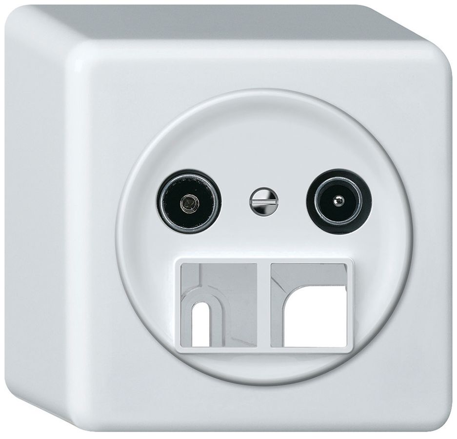 Prise multimédia AP TV-R origin prise de passage 15dB 1.7dB blanc