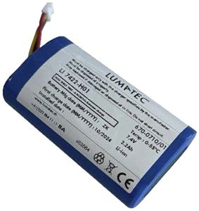 Accu Lumatec 7.4V 2200mAh ions de lithium 67×38×19mm