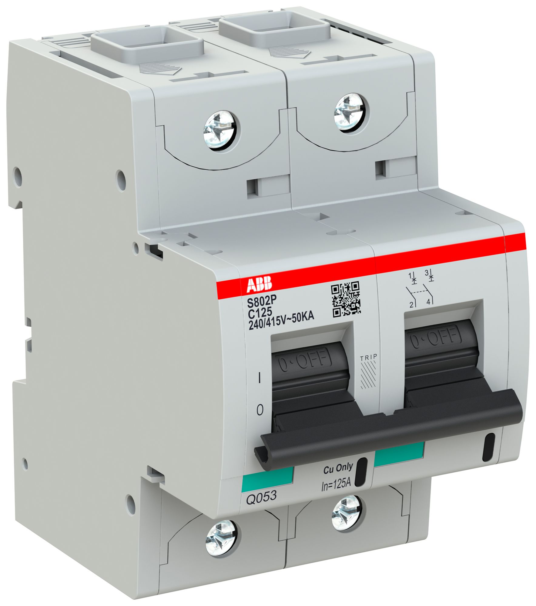Disgiuntore ABB S802P-C125 2P 400V C-125A 50kA 3.5UM