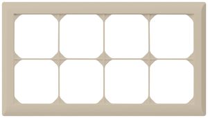 UP-Abdeckrahmen kallysto.line 2×4 beige horizontal 152×272mm