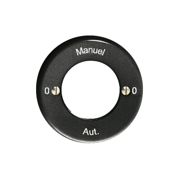 Kit frontal 0-Auto-0-Main noir pour interrupteur rotatif à clé